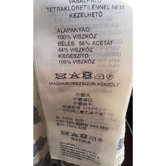 NANUSHKA Laurine Asymmetric One Sleeve Top in Animal sprint NWOT Size Large - Picture 11 of 11